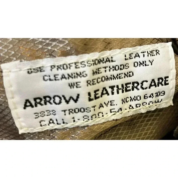 Remy Mens Soft Genuine Leather USA Made Blazer Jacket Size 44 XL Brown VINTAGE - Picture 6 of 9